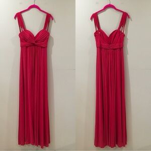 BCBG Maxazria Red Empire Waist Maxi Dress Women S Formal Party Evening Wedding